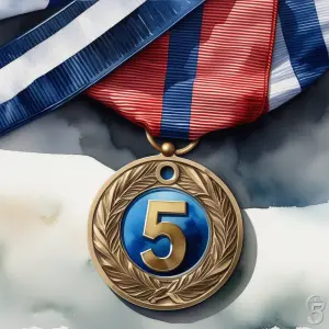 A 5K medal