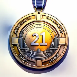 A half marathon medal